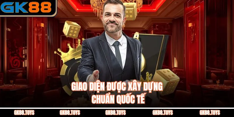 Giao diện được xây dựng chuẩn quốc tế